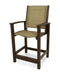 POLYWOOD Coastal Counter Chair in Mahogany / Burlap Sling image