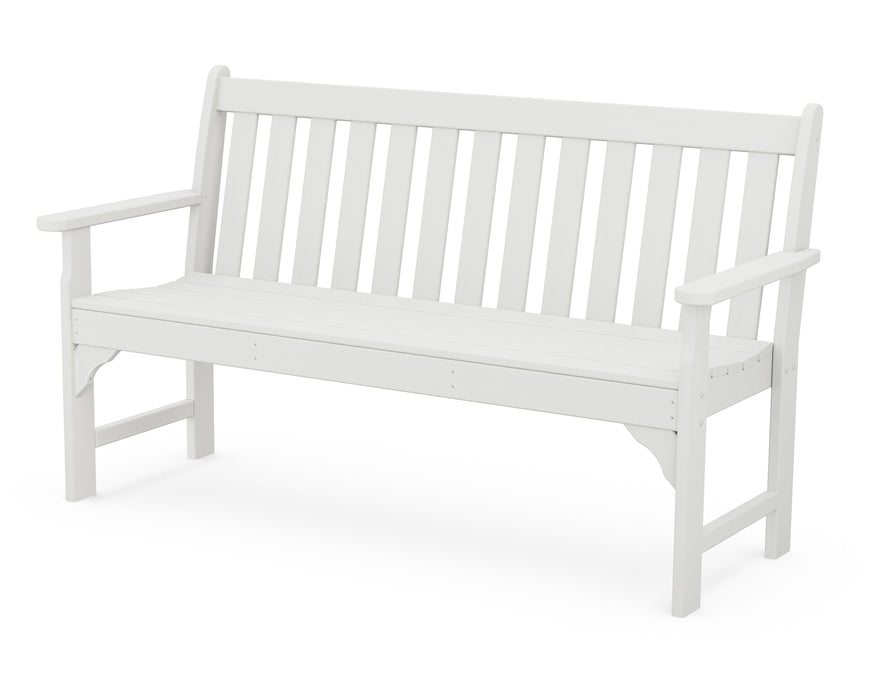 POLYWOOD Vineyard 60" Bench in Vintage White