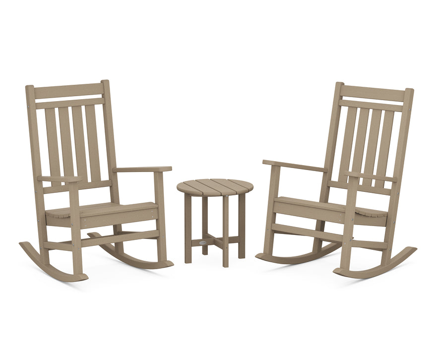 POLYWOOD Estate 3-Piece Rocking Chair Set in Vintage Sahara image