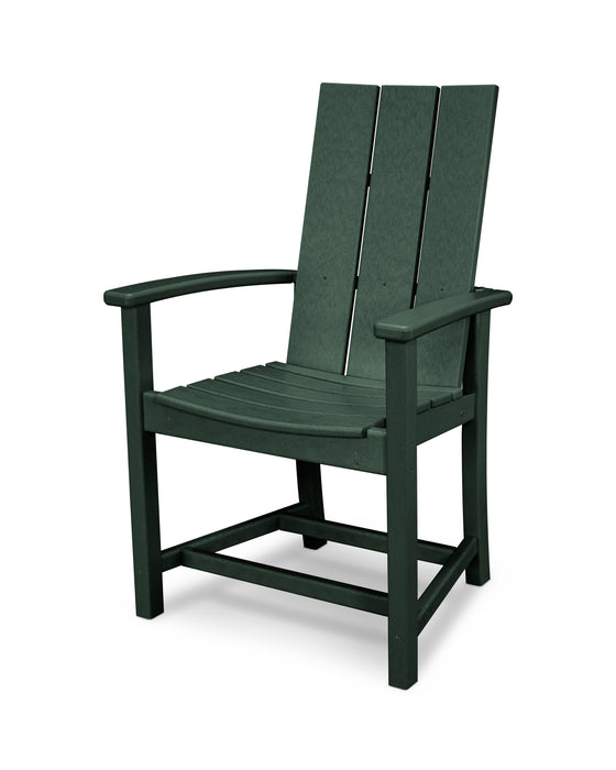 POLYWOOD Modern Adirondack Dining Chair in Green image