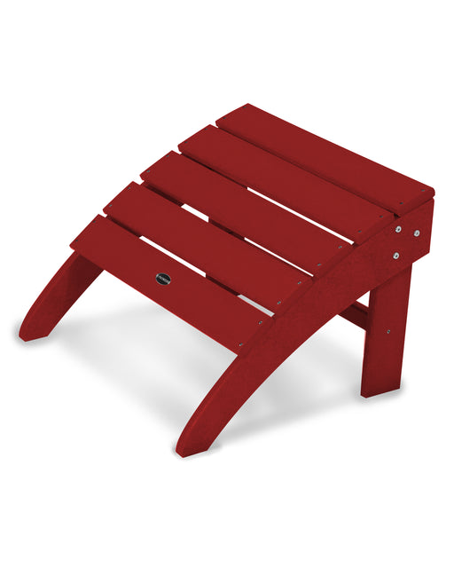 POLYWOOD South Beach Adirondack Ottoman in Crimson Red image