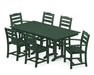 POLYWOOD La Casa Cafe 7-Piece Farmhouse Dining Set in Green image