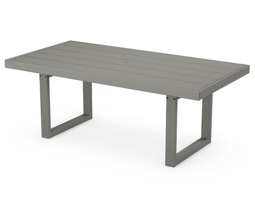 POLYWOOD EDGE 39" x 78" Dining Table in Slate Grey image