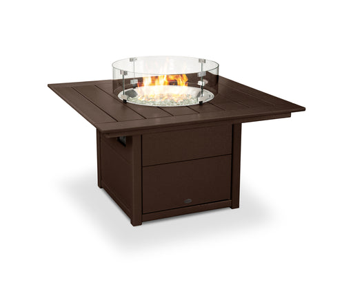 POLYWOOD Square 42" Fire Pit Table in Mahogany image