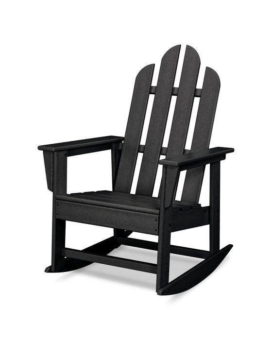 POLYWOOD Long Island Rocking Chair in Black