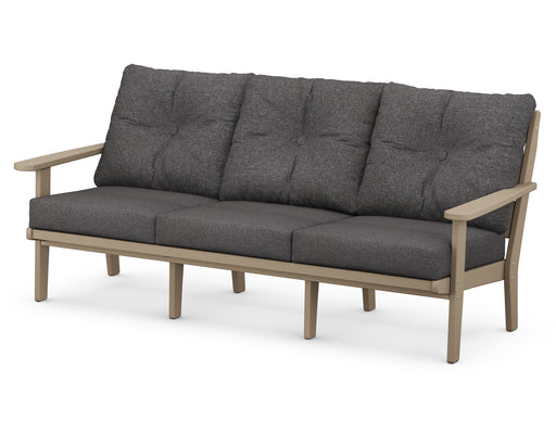 POLYWOOD Lakeside Deep Seating Sofa in Vintage Sahara / Ash Charcoal image