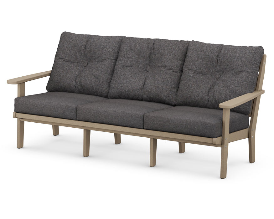 POLYWOOD Lakeside Deep Seating Sofa in Vintage Sahara / Ash Charcoal image