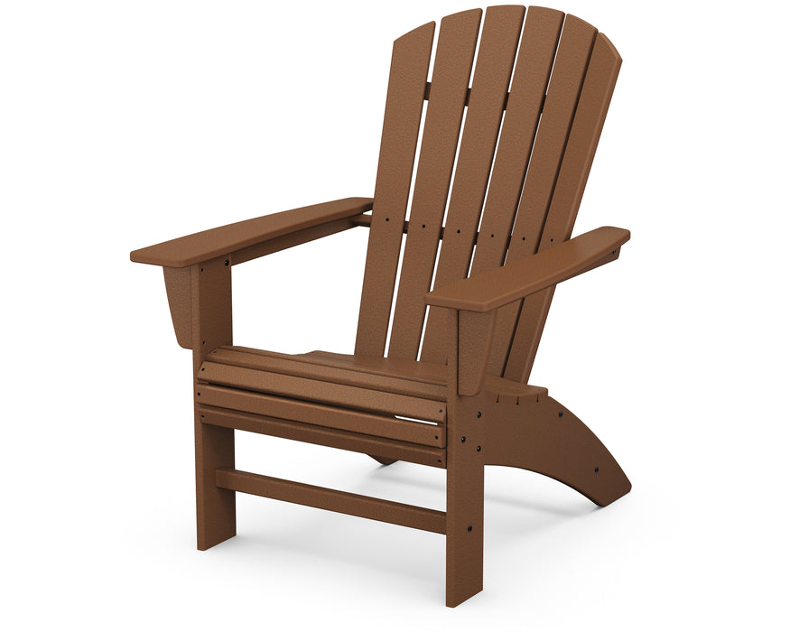 POLYWOOD Nautical Curveback Adirondack Chair in Teak image