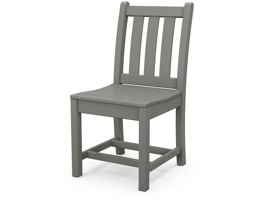 POLYWOOD Traditional Garden Dining Side Chair in Slate Grey image