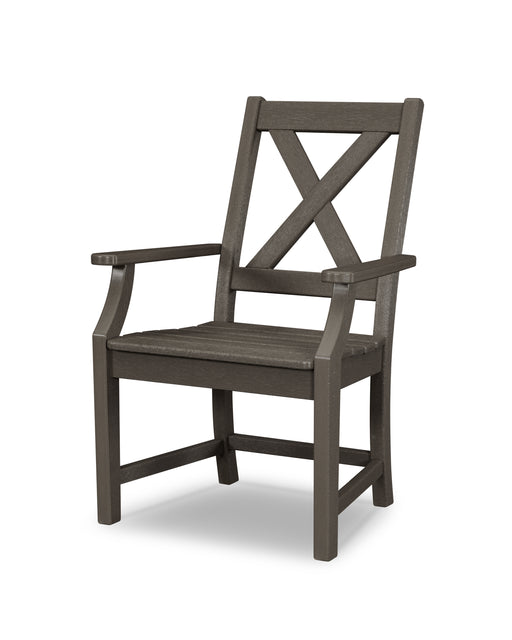 POLYWOOD Braxton Dining Arm Chair in Vintage Coffee image