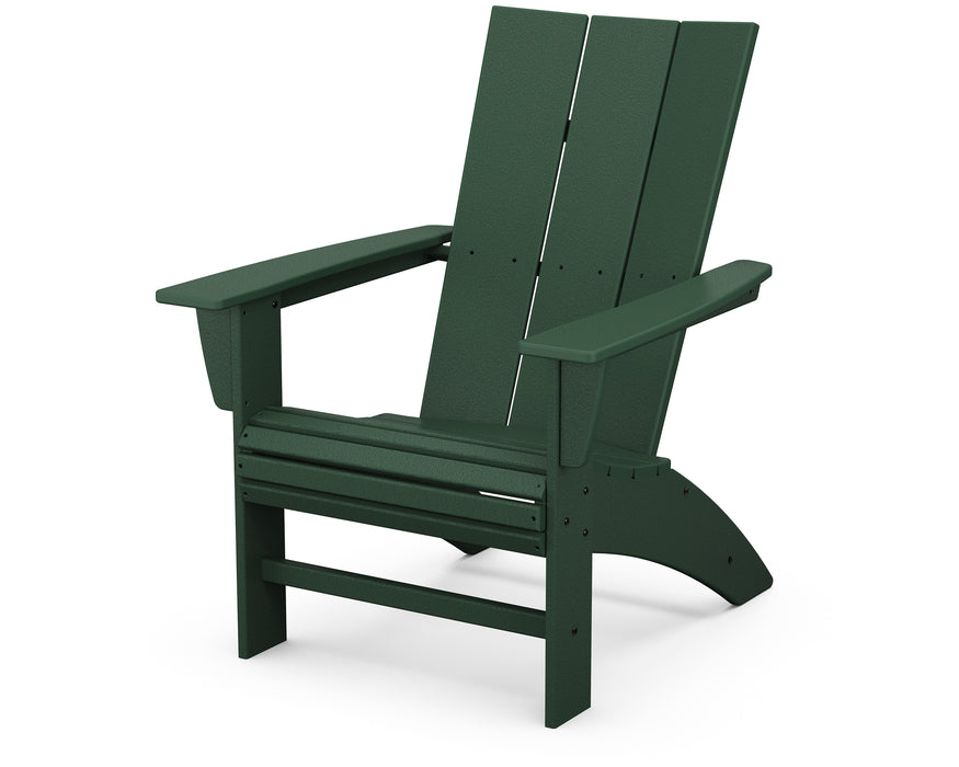 POLYWOOD Modern Curveback Adirondack Chair in Green image
