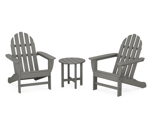 POLYWOOD Classic Adirondack 3-Piece Set in Slate Grey image