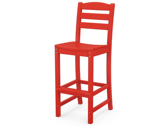 POLYWOOD La Casa Cafe Bar Side Chair in Sunset Red image