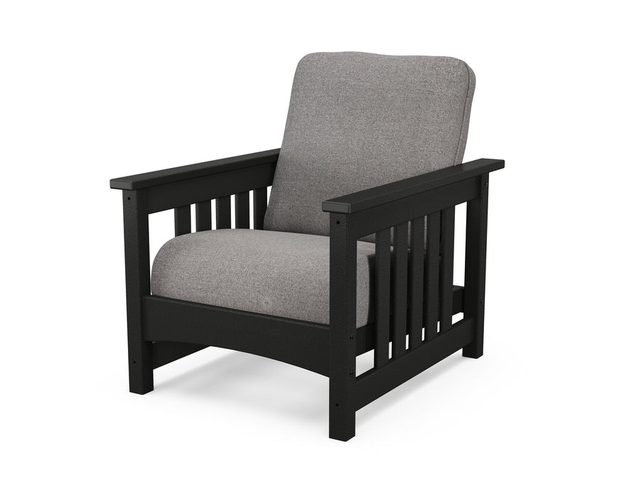 POLYWOOD Mission Chair in Black / Grey Mist image