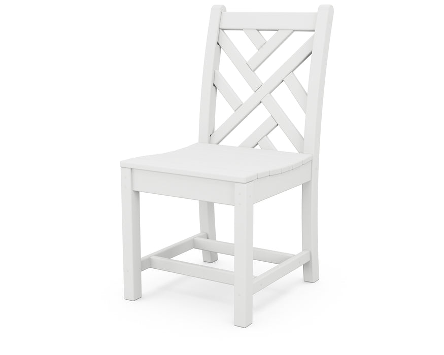 POLYWOOD Chippendale Dining Side Chair in White image