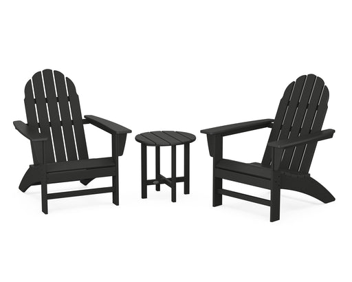 POLYWOOD Vineyard 3-Piece Adirondack Set in Black image