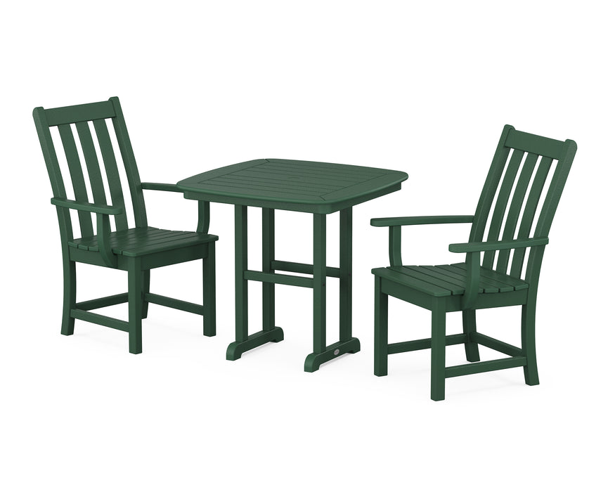 POLYWOOD Vineyard 3-Piece Dining Set in Green