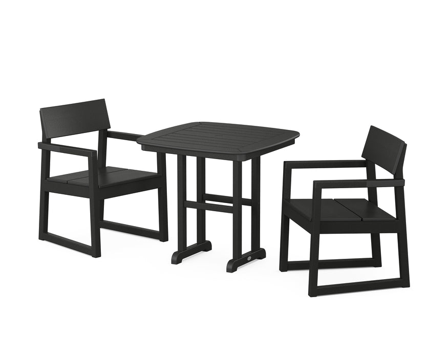 POLYWOOD EDGE 3-Piece Dining Set in Black image