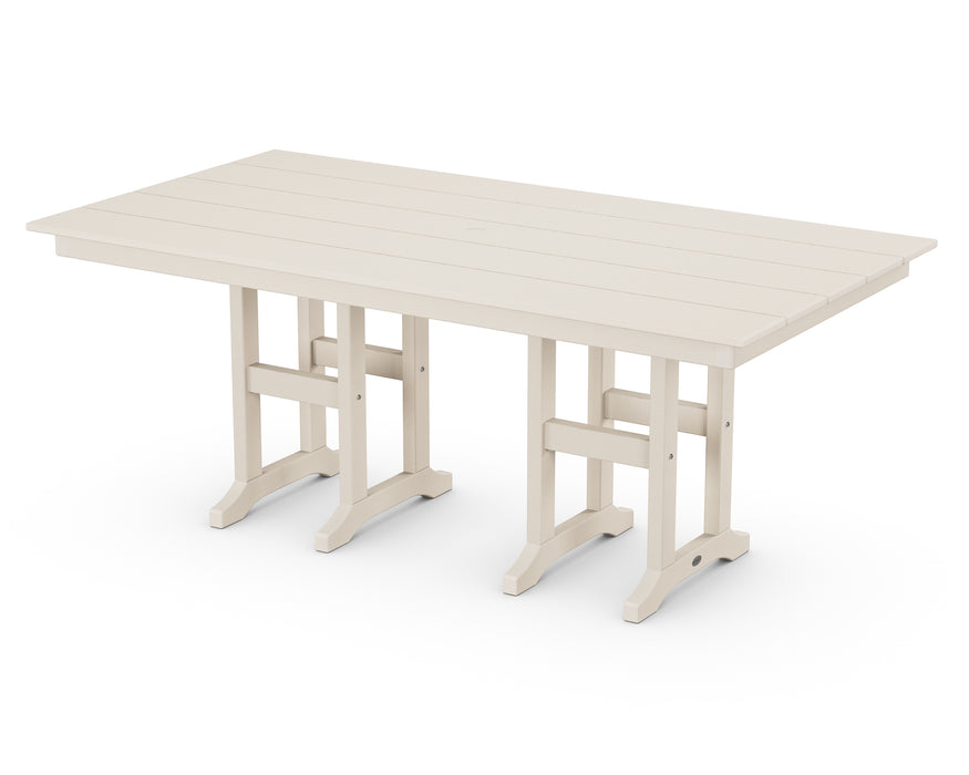 POLYWOOD Farmhouse 37" x 72" Dining Table in Sand image