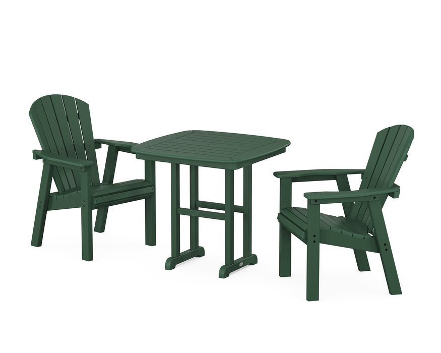 POLYWOOD Seashell 3-Piece Dining Set in Green image