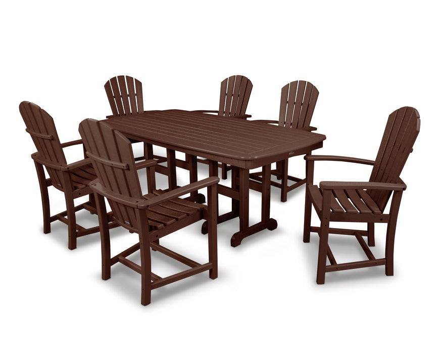 POLYWOOD Palm Coast 7-Piece Dining Set in Mahogany