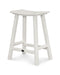 POLYWOOD Traditional 24" Saddle Counter Stool in White image