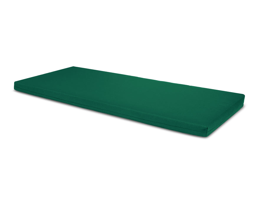 POLYWOOD Seat Cushion - 17.5"D x 57.5"W x 2.5"H in Forest Green