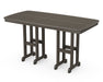 POLYWOOD Nautical 37" x 72" Counter Table in Vintage Coffee image