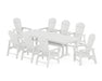 POLYWOOD South Beach 9-Piece Farmhouse Dining Set with Trestle Legs in White image