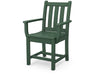 POLYWOOD Traditional Garden Dining Arm Chair in Green image