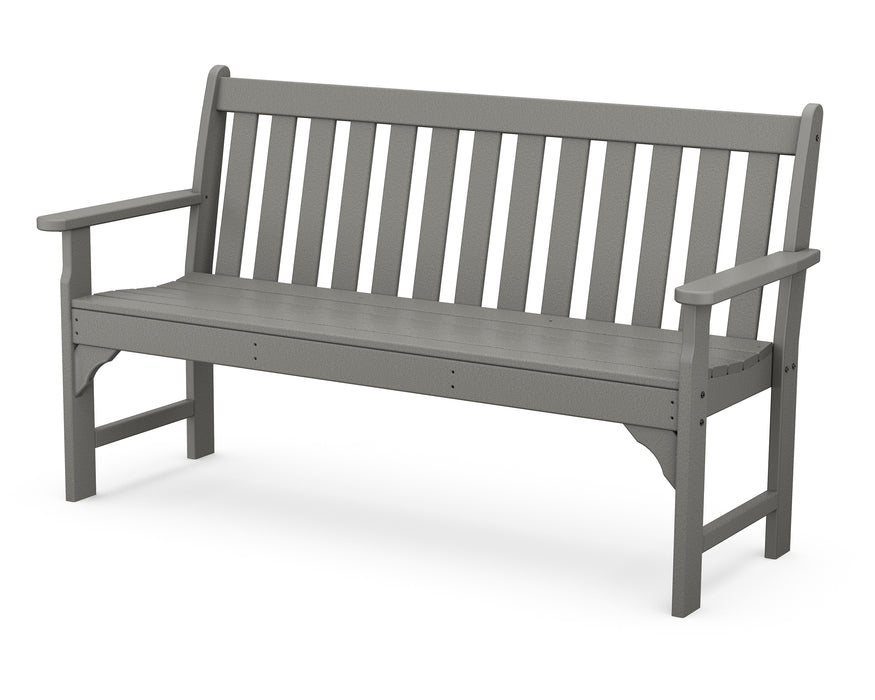 POLYWOOD Vineyard 60" Bench in Slate Grey