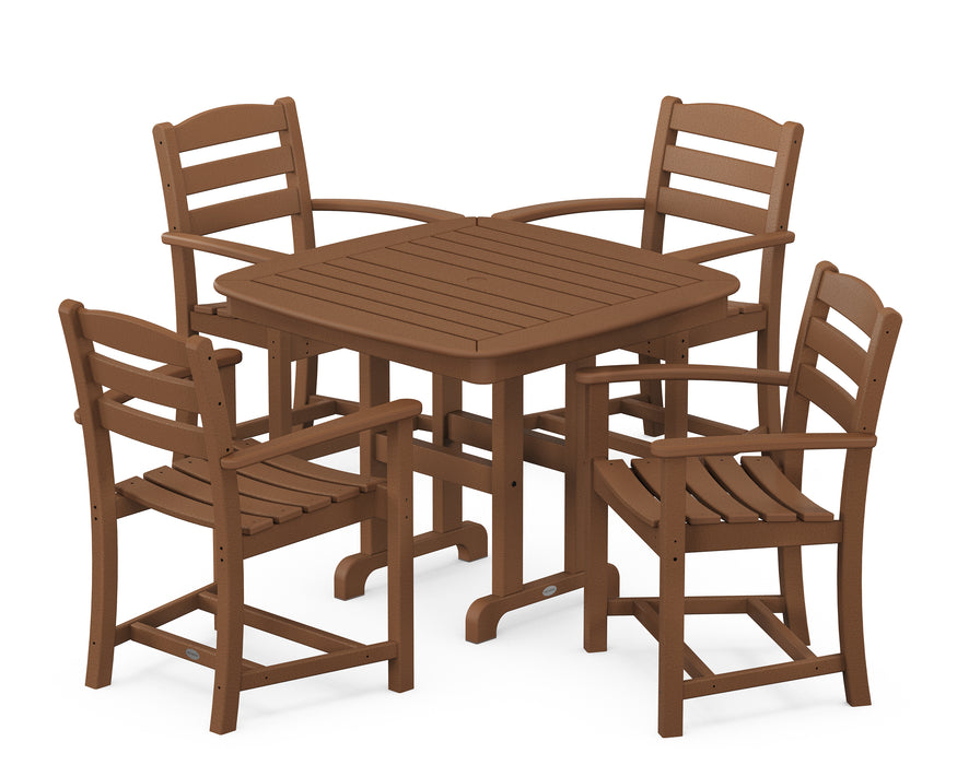 POLYWOOD La Casa Cafe 5-Piece Dining Set in Teak image