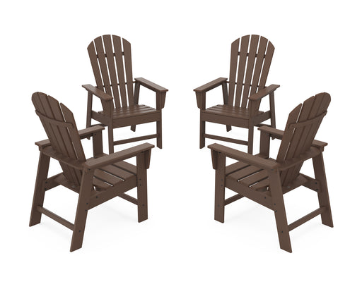 POLYWOOD 4-Piece South Beach Casual Chair Conversation Set in Mahogany image