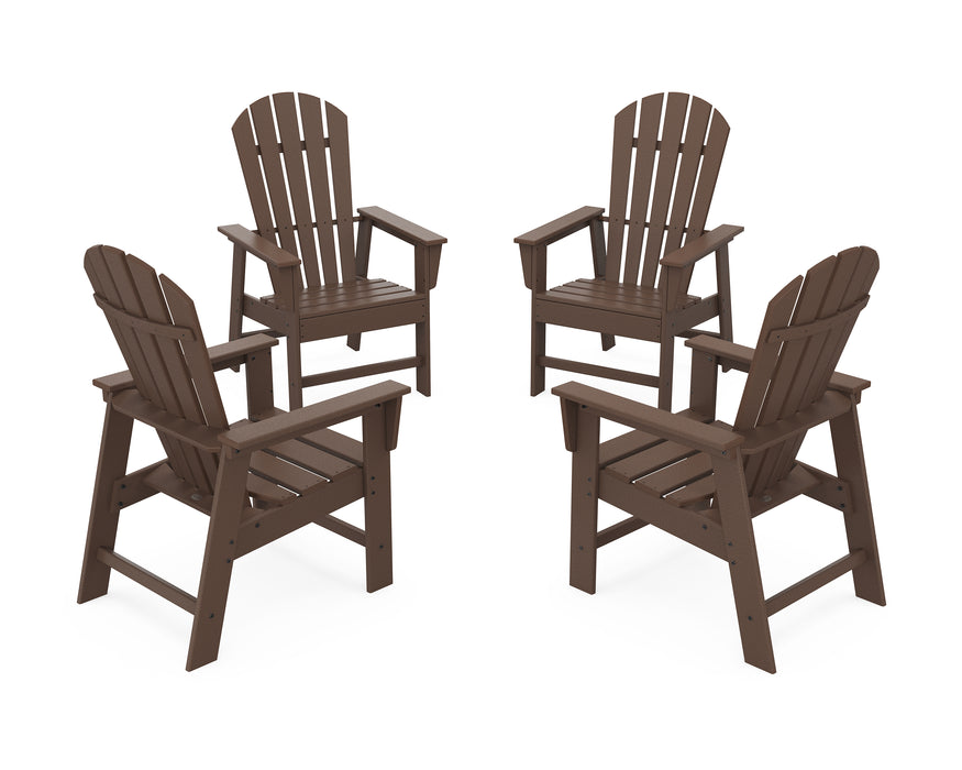 POLYWOOD 4-Piece South Beach Casual Chair Conversation Set in Mahogany image