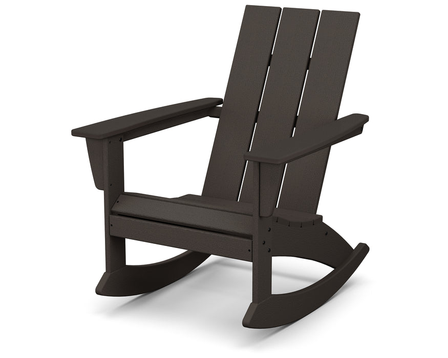 POLYWOOD Modern Adirondack Rocking Chair in Vintage Coffee image