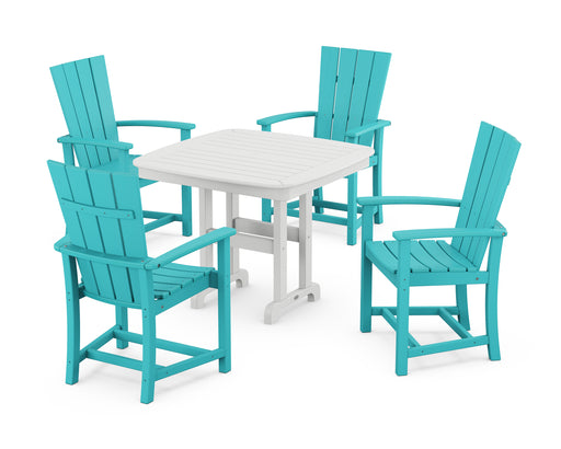 POLYWOOD Quattro 5-Piece Dining Set in Aruba image