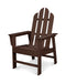 POLYWOOD Long Island Upright Adirondack Chair in Mahogany image