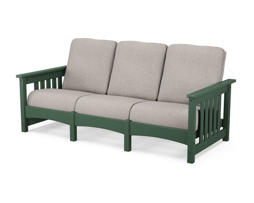 POLYWOOD Mission Sofa in Green / Weathered Tweed image