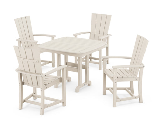 POLYWOOD Quattro 5-Piece Dining Set in Sand image