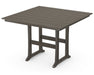 POLYWOOD Farmhouse Trestle 59" Bar Table in Vintage Coffee image