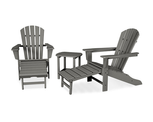 POLYWOOD Palm Coast Ultimate Adirondack 3-Piece Set in Slate Grey image