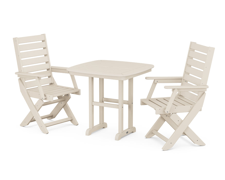 POLYWOOD Captain 3-Piece Dining Set in Sand image