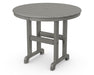 POLYWOOD 36" Round Farmhouse Dining Table in Slate Grey image