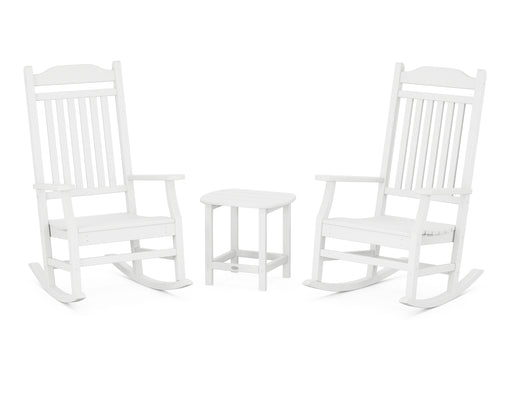 Country Living Country Living Rocking Chair 3-Piece Set in White image