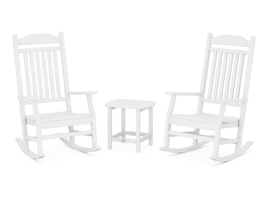 Country Living Country Living Rocking Chair 3-Piece Set in White image