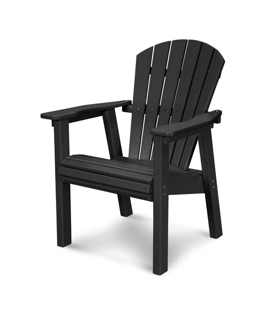 POLYWOOD Seashell Upright Adirondack Chair in Black image