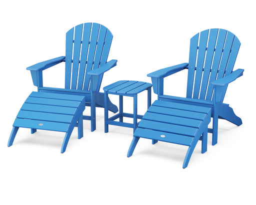 POLYWOOD South Beach Adirondack 5-Piece Set in Pacific Blue image