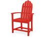 POLYWOOD Classic Adirondack Dining Chair in Sunset Red image