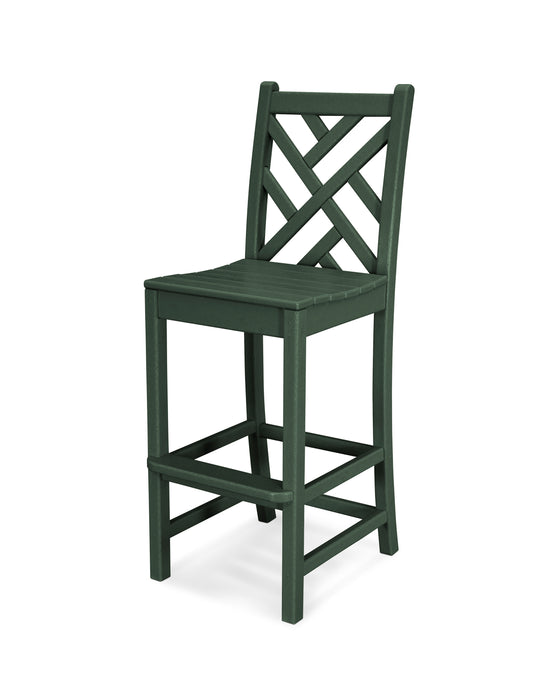 POLYWOOD Chippendale Bar Side Chair in Green image