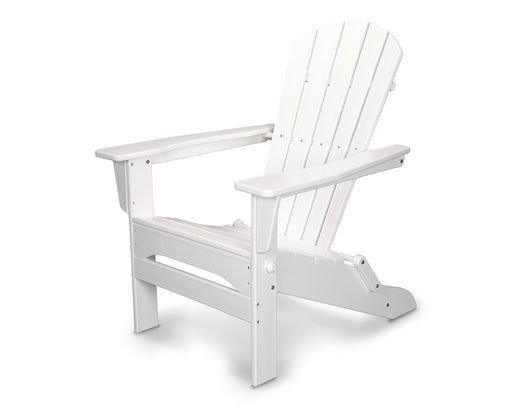 POLYWOOD Palm Coast Folding Adirondack in White image
